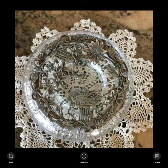 Vintage Rawcliffe Pewter 1998 & Glass bottom 🌹 - Picture 5 of 16